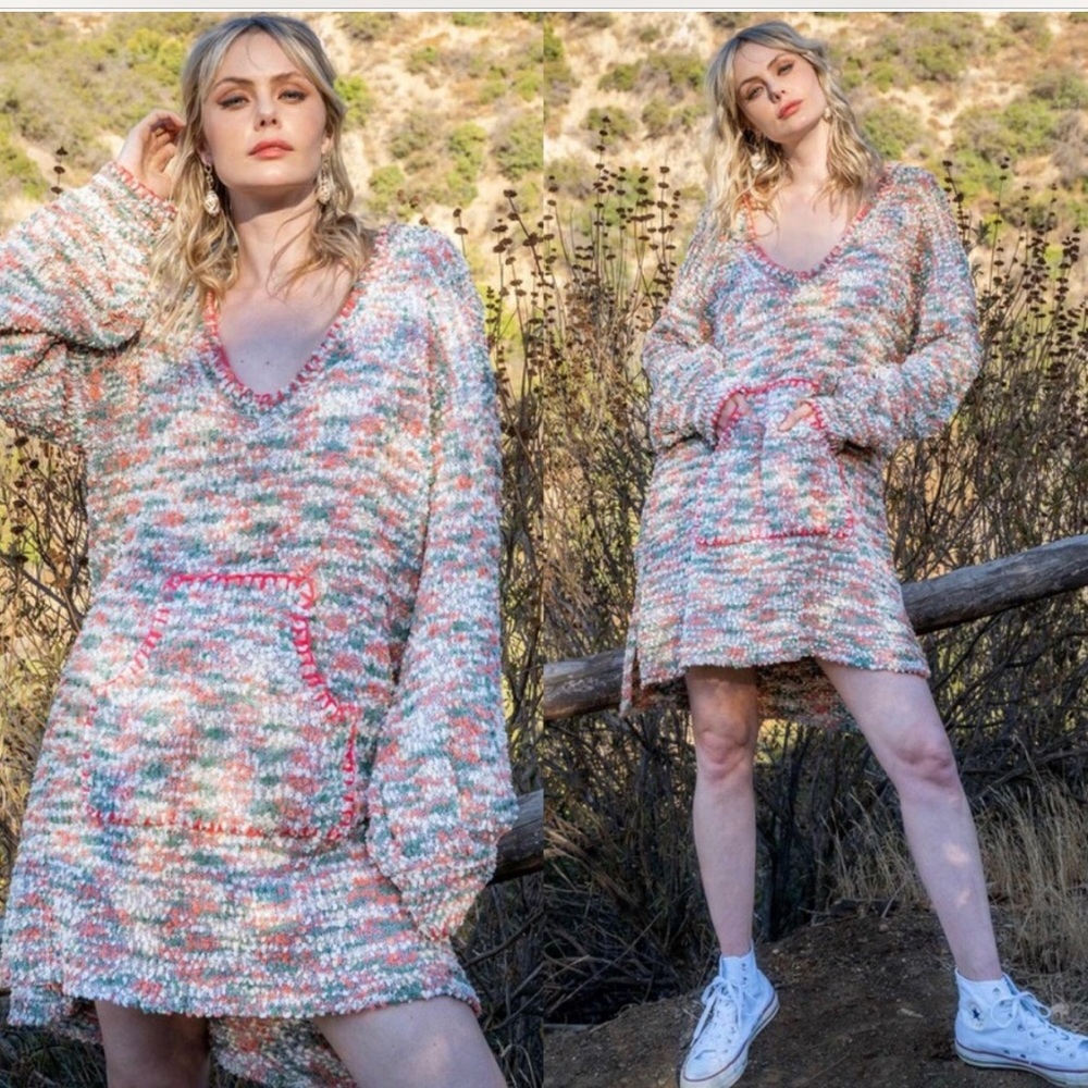 POL Popcorn Tunic Sweater Dress - Picture 3 of 7